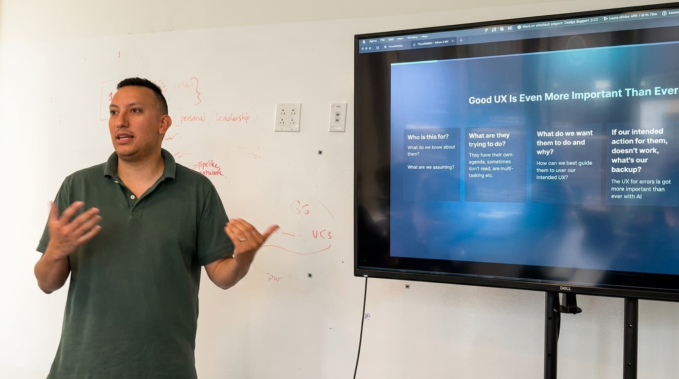 Alec Harrison teaching AI workflows
