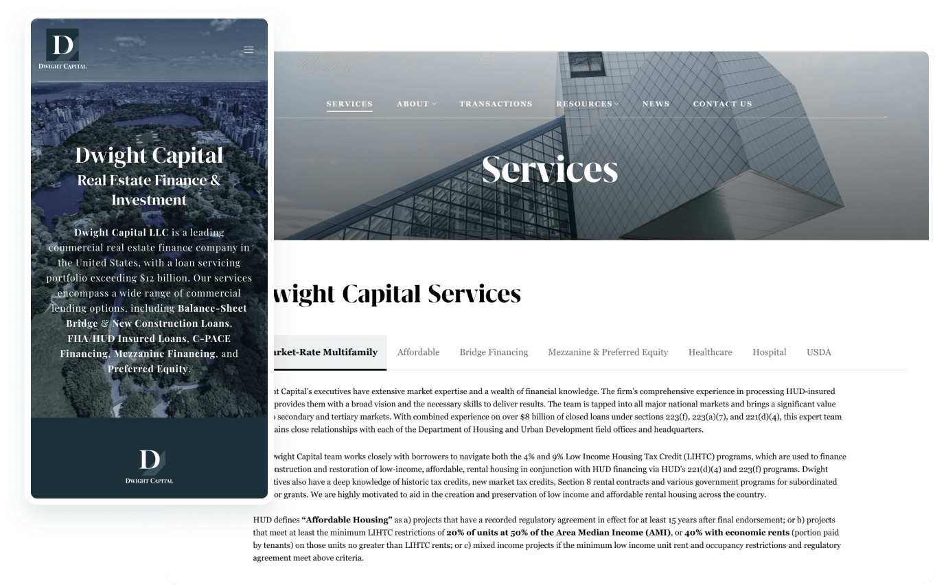 Modernizing a Commercial Real Estate Lender's Digital Presence